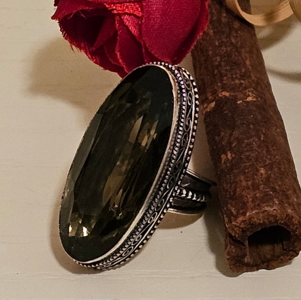 Smoky Quartz Ring - grounding and protective stone